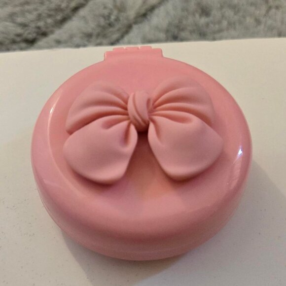 NEW Pink bow Compact mirror compact hair brush - Picture 4 of 12